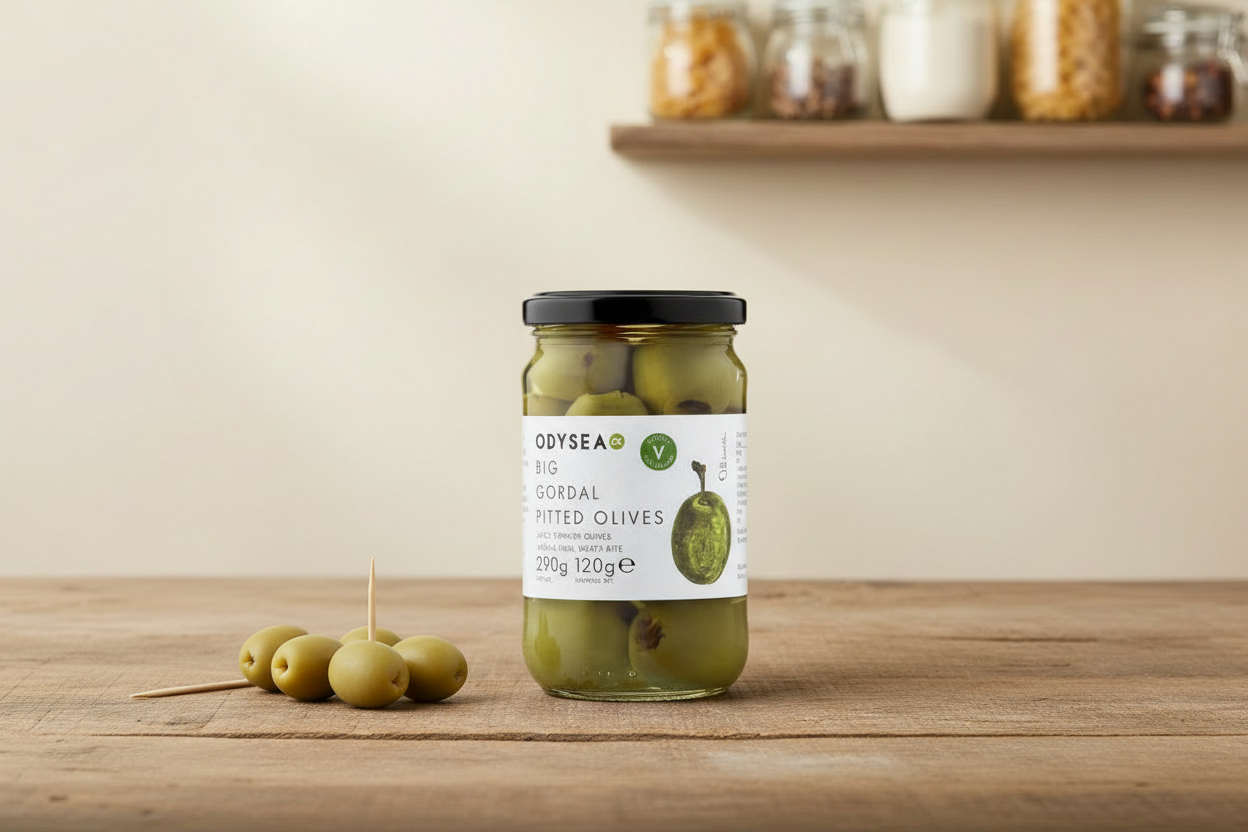 Odysea Big Gordal Pitted Olives Pantry Style v2