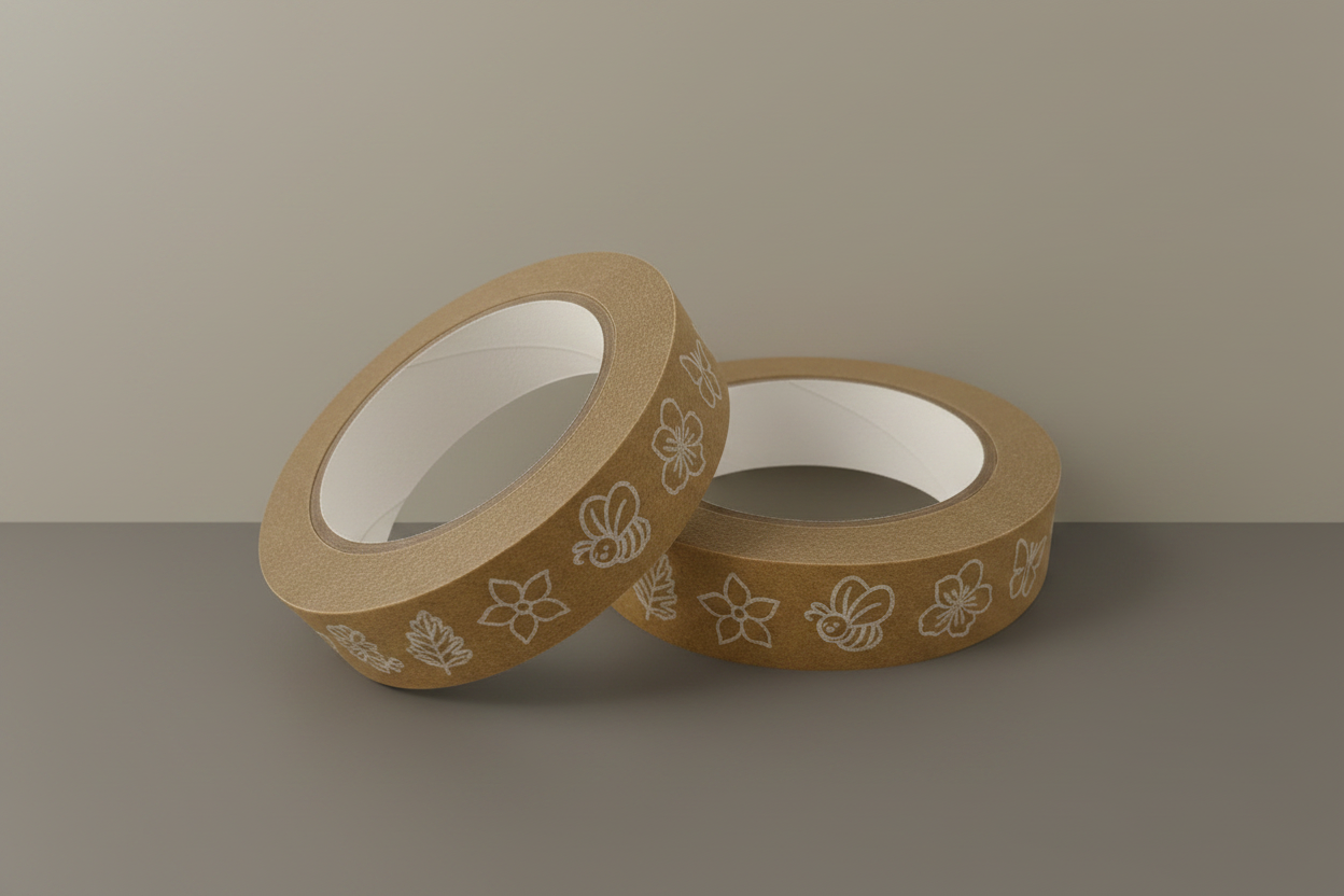 Paper Tape Bees & Flowers - Background Swap