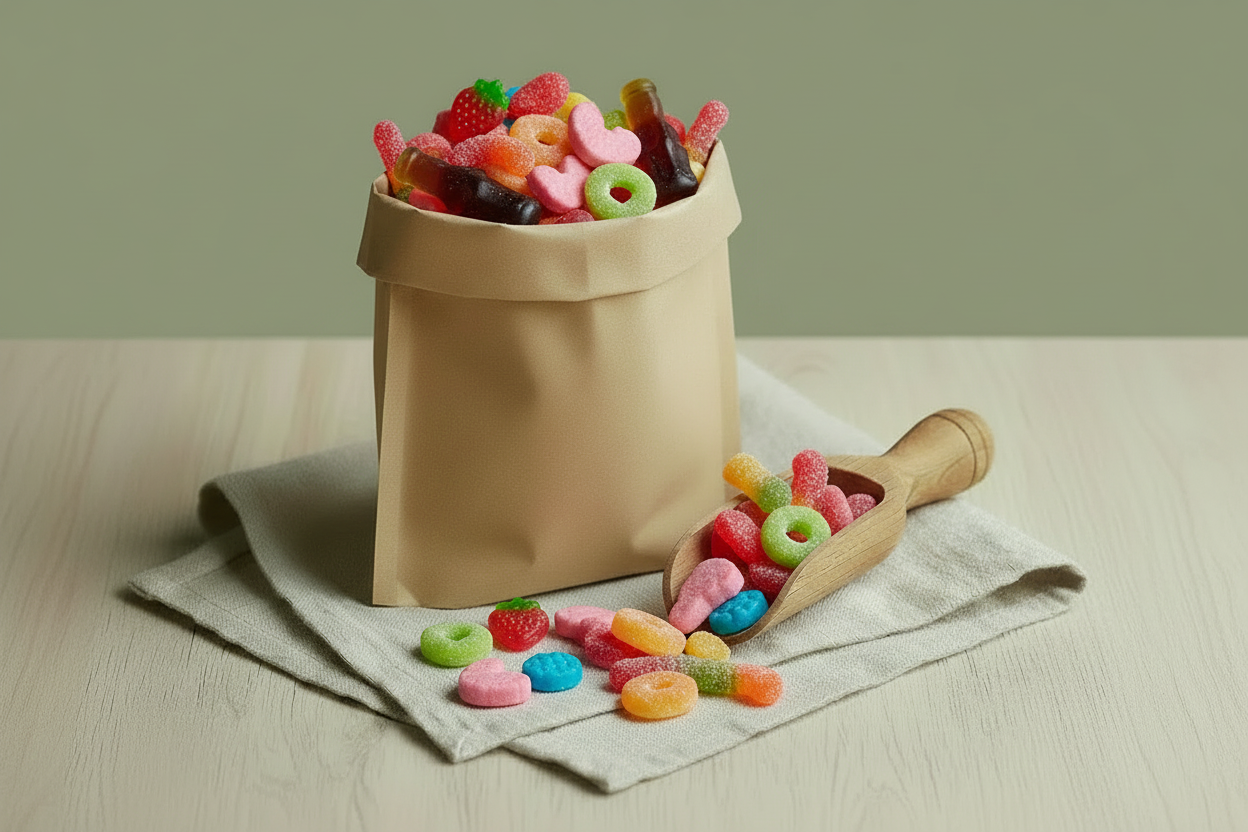 Pick and mix sweets kraft bag