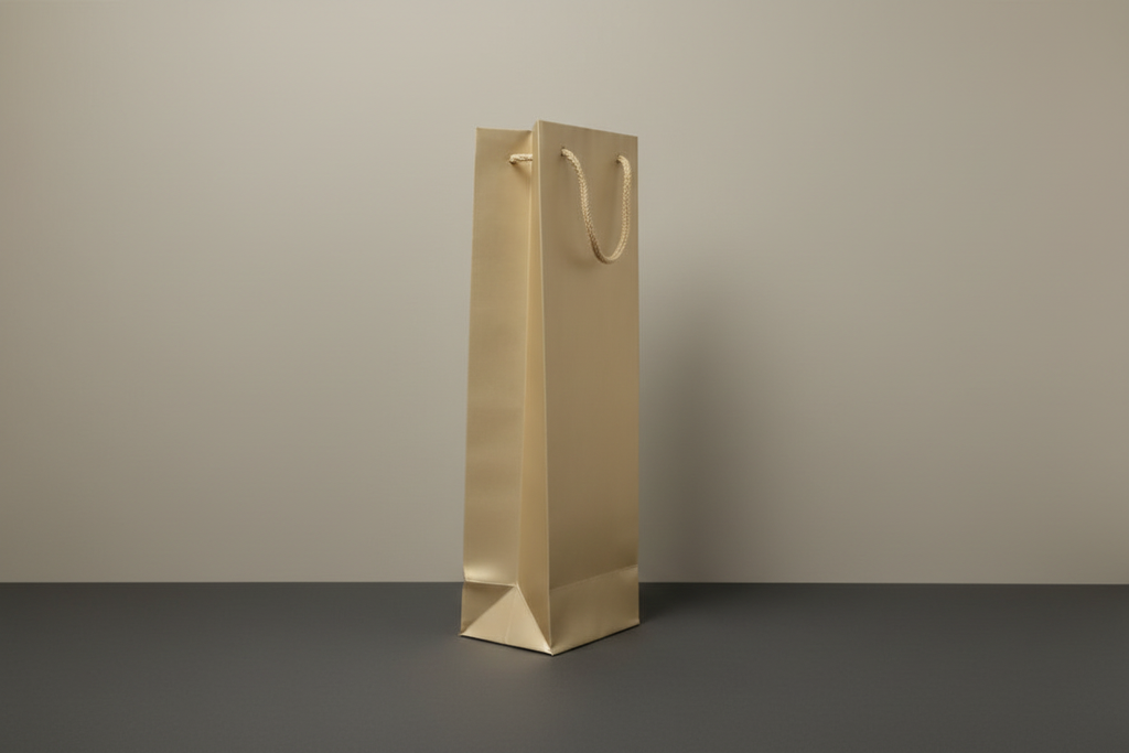 Plain Gold Wine Bag - Hero