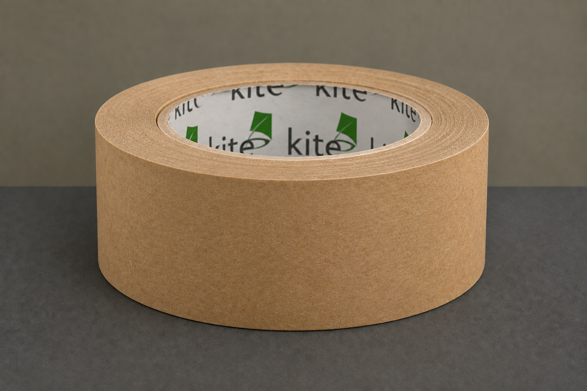 Plain kraft packing tape in the matching hero setting