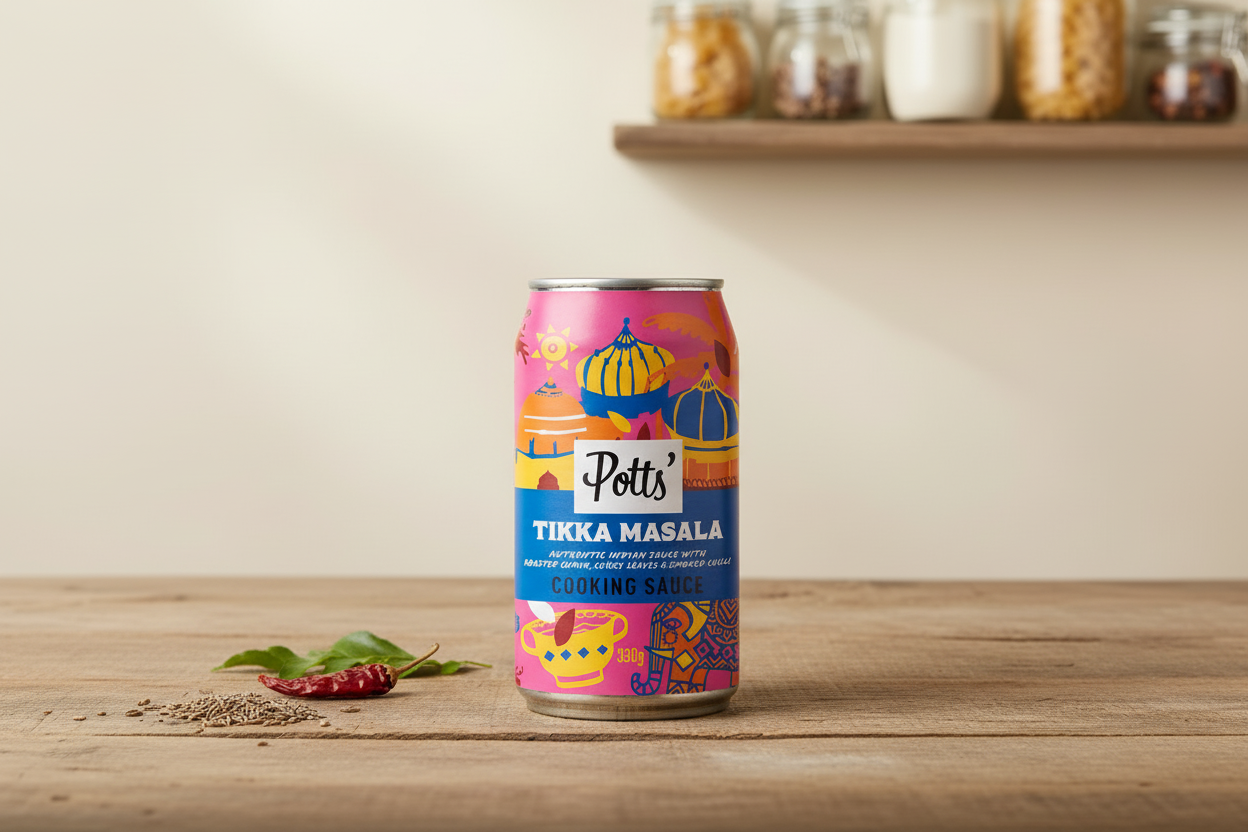Potts' Tikka Masala Cooking Sauce Pantry Style