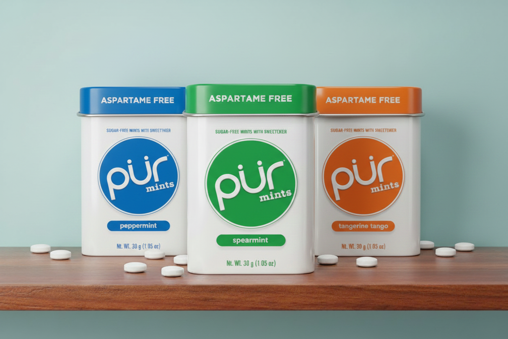 PUR Mints Hero Shot - All Three Flavours