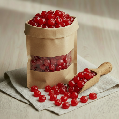 Red Glacé Cherries – Eco Product Shot