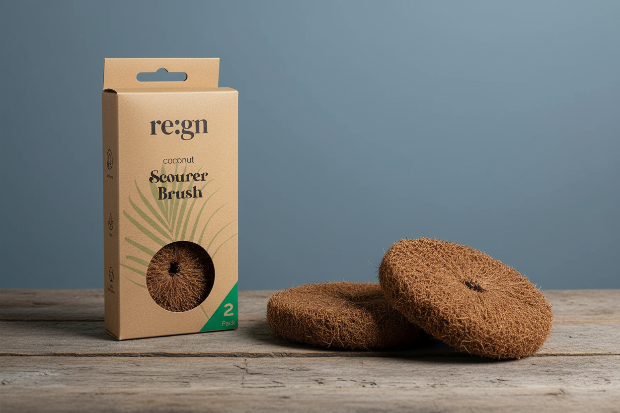 Round Coconut Scourers - Household Style