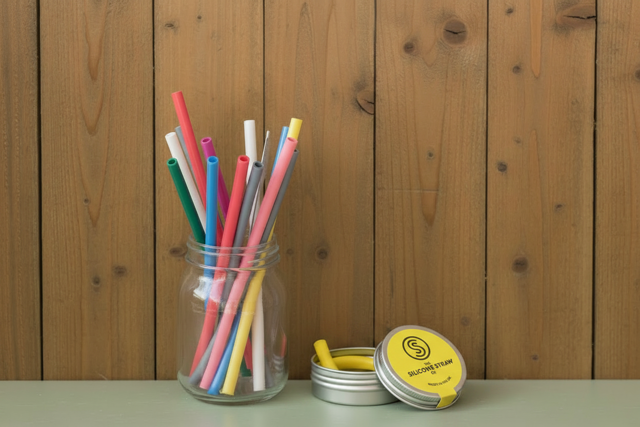 Silicone Straw Co - Yellow Tin