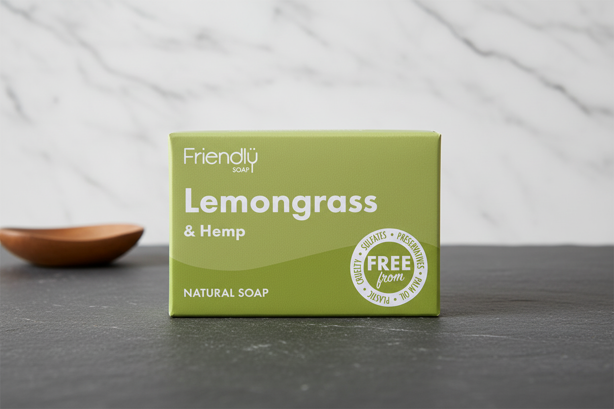 Soap Bar - Lemongrass & Hemp - Friendly Soap
