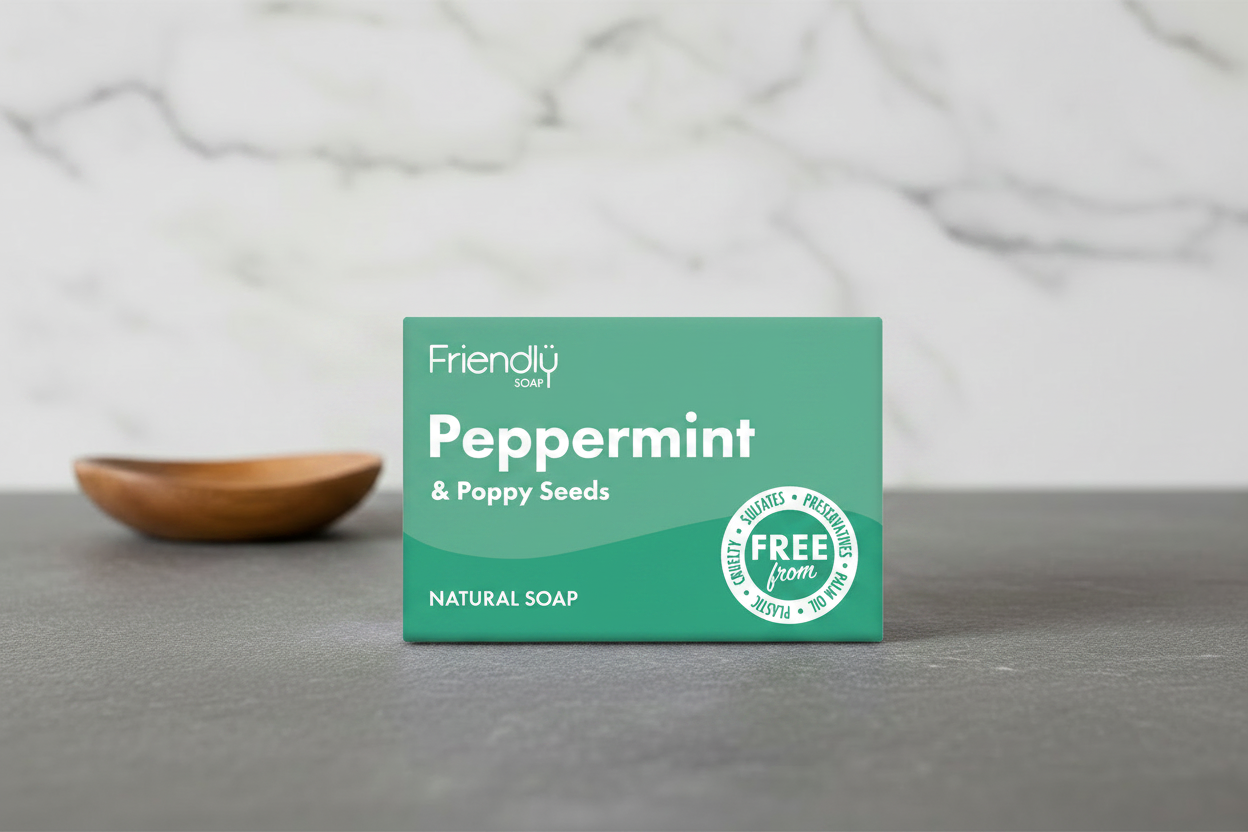 Soap Bar - Peppermint & Poppy Seeds - Friendly Soap