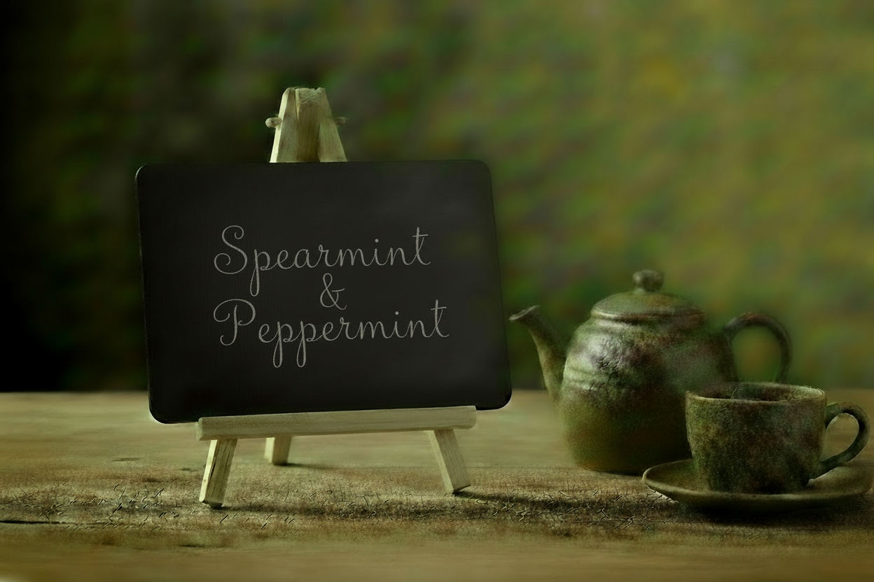 Spearmint & Peppermint 3 Lines Chalkboard