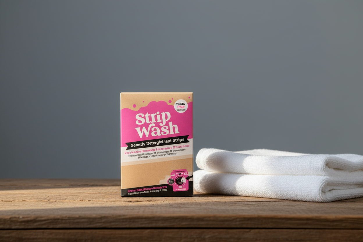 Strip Wash Packaged - Slate with Towel