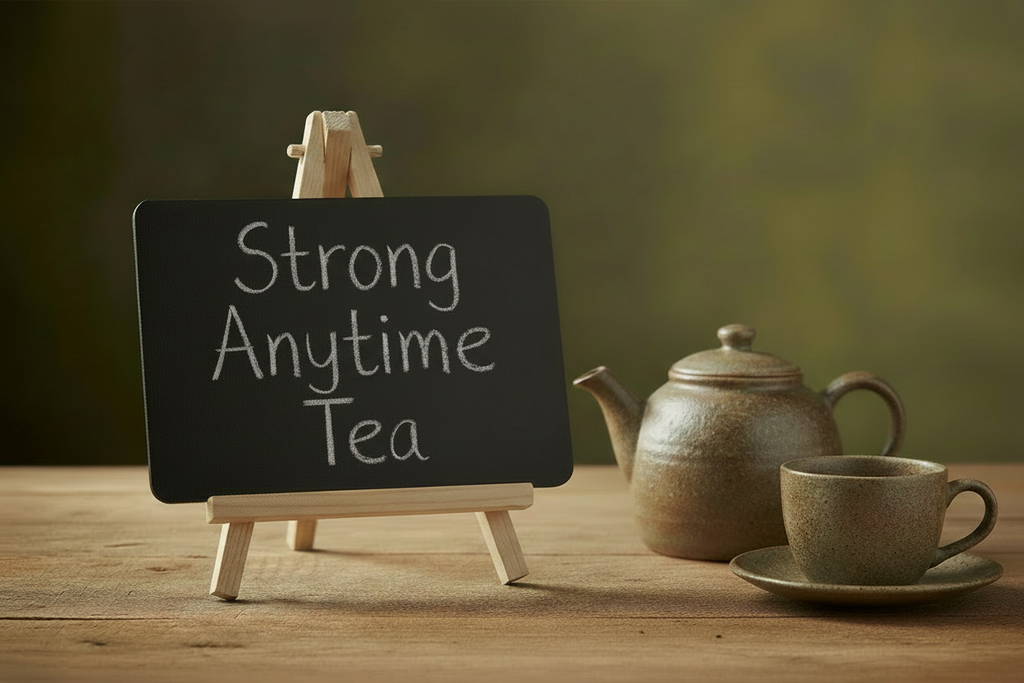 Strong Anytime Tea Chalkboard