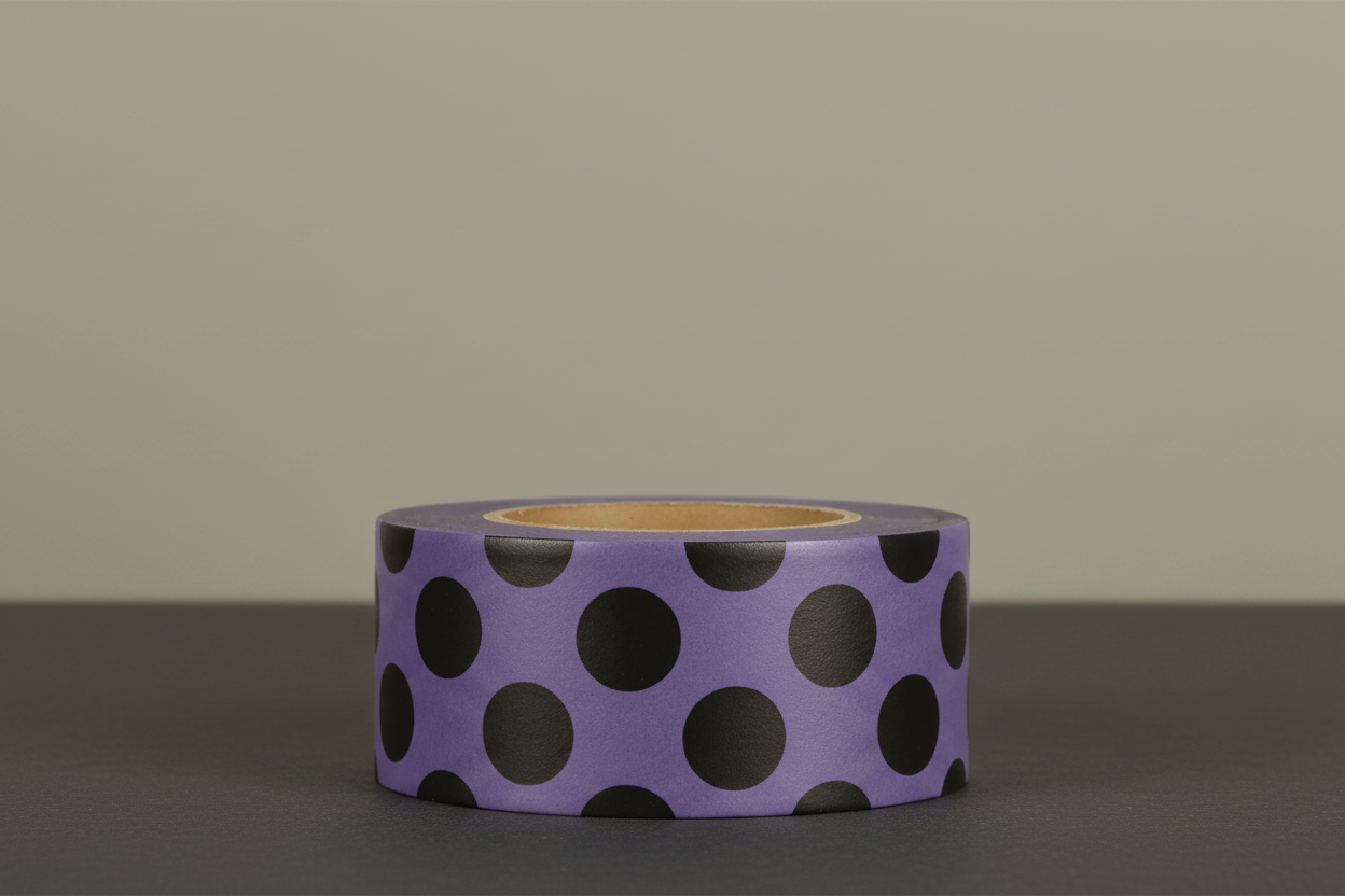 Tape Purple Black Polka Dots - Hero