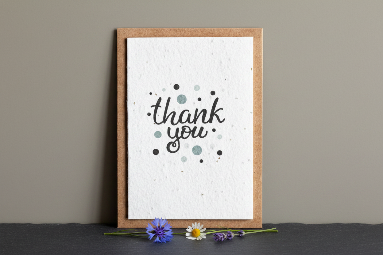 Thank You Bubbles Plantable Seed Card