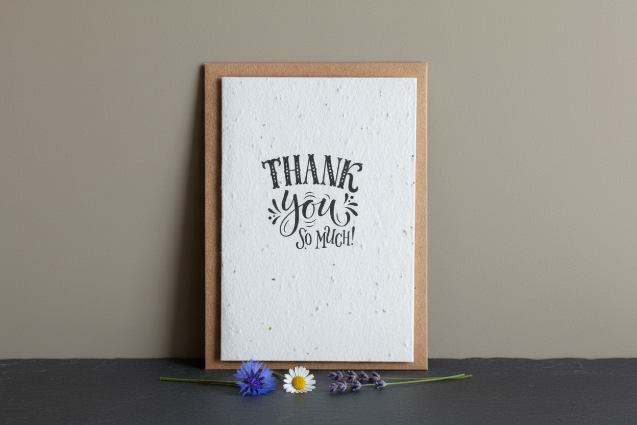 Thank You So Much Plantable Seed Card - No Envelope