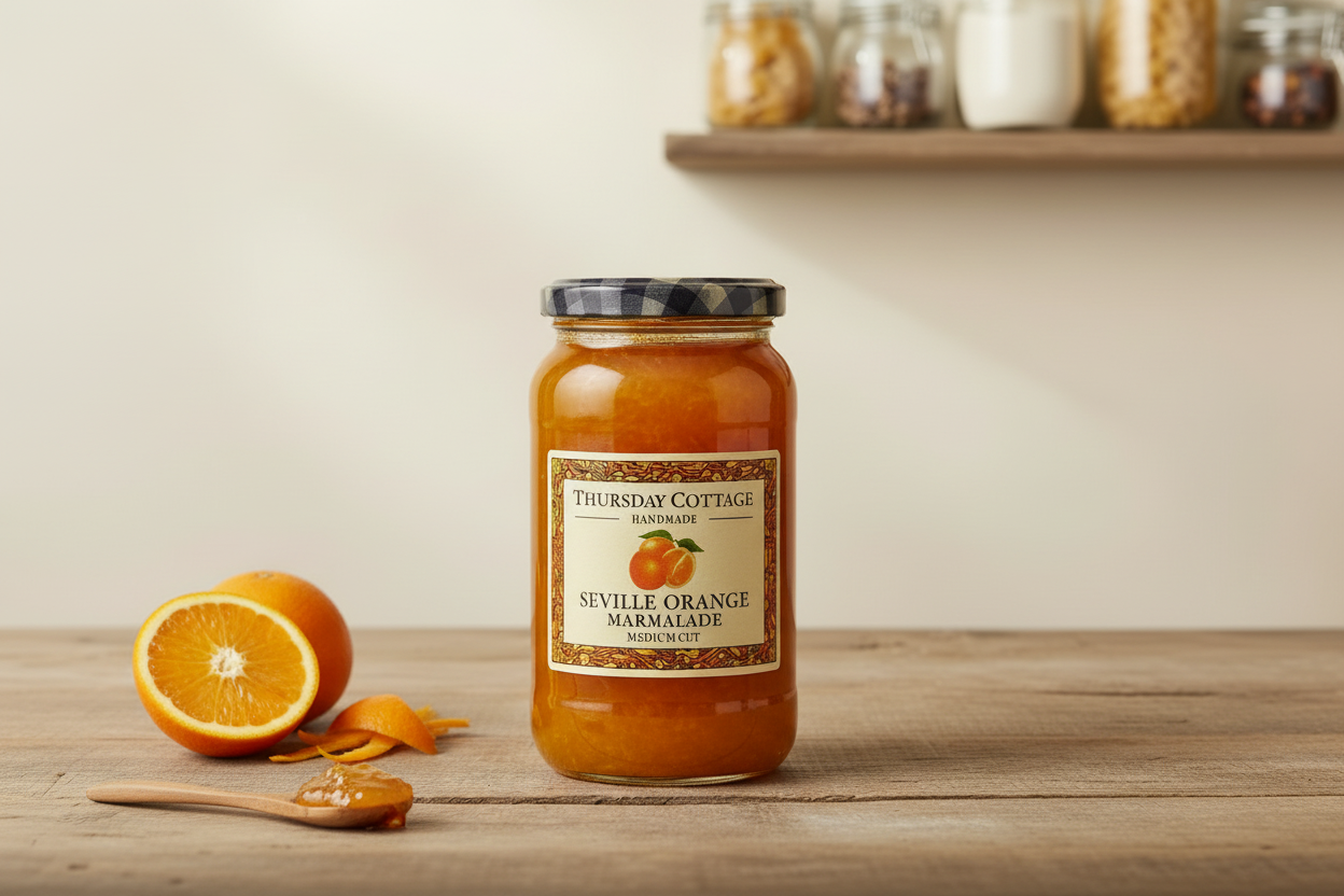 Thursday Cottage Organic Orange Marmalade Medium Cut Pantry Style