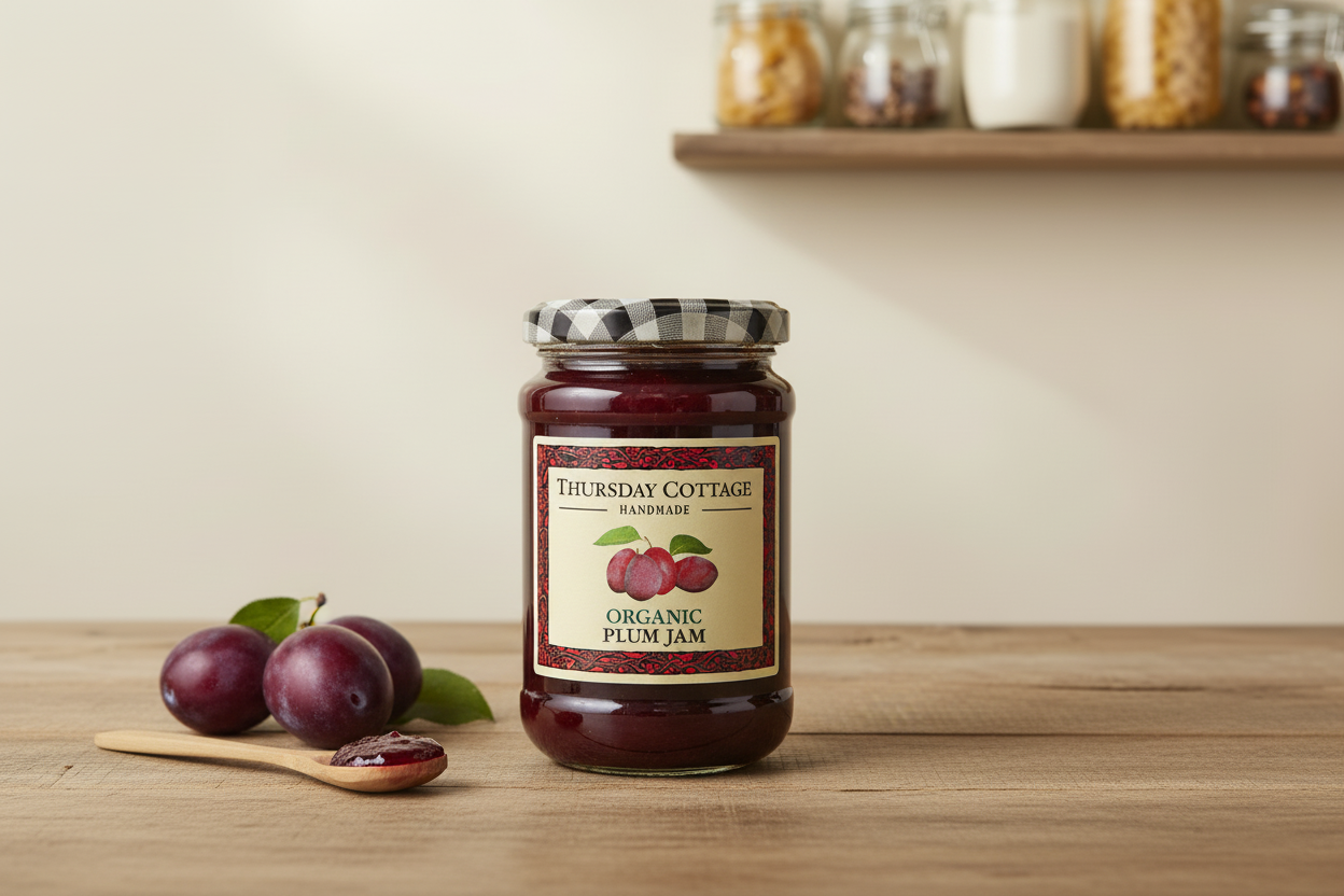 Thursday Cottage Organic Plum Jam Pantry Style