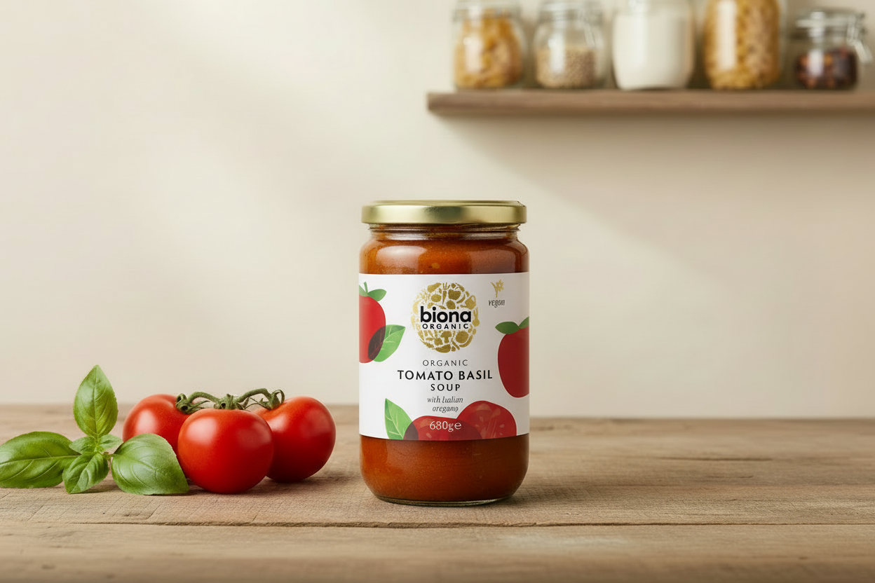 Tomato Basil Soup Pantry Style