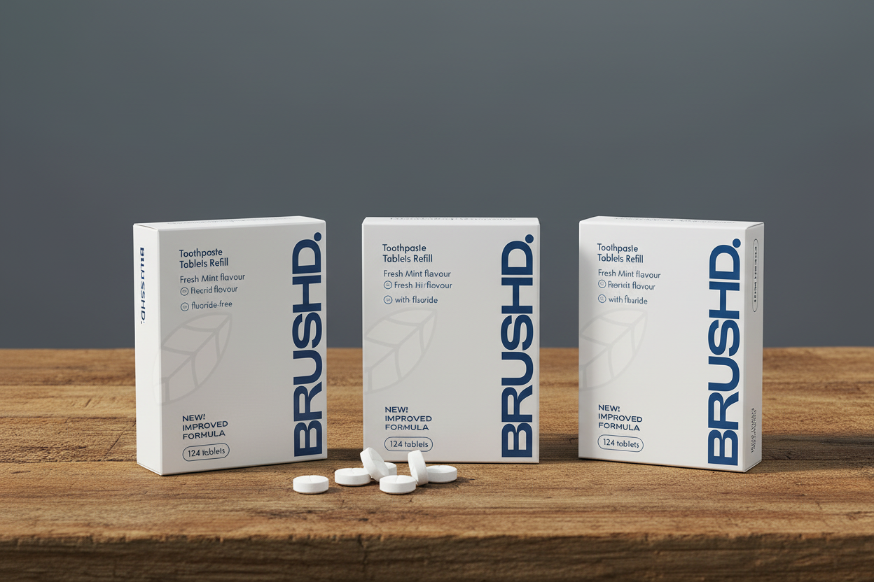 Toothpaste Tablets - 3 Boxes Based on Uploaded Image