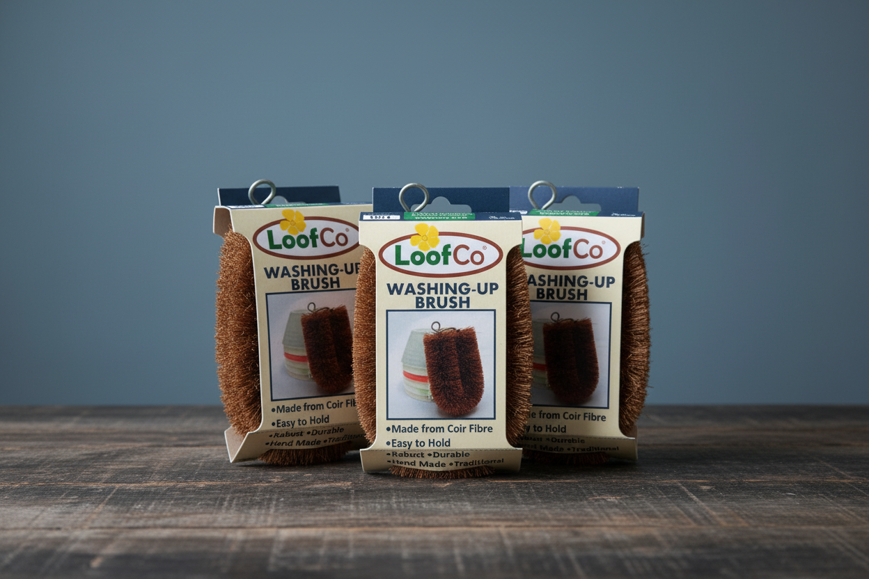 Washing Up Brush - LoofCo - All Three Packaged
