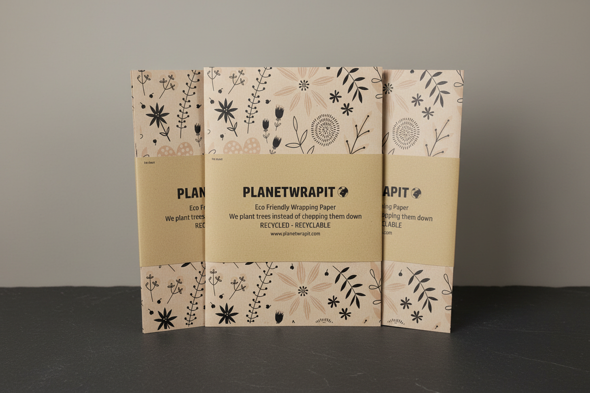 Spring Garden Recycled Wrapping Paper | PlanetWrapIt | Plastic-Free ...